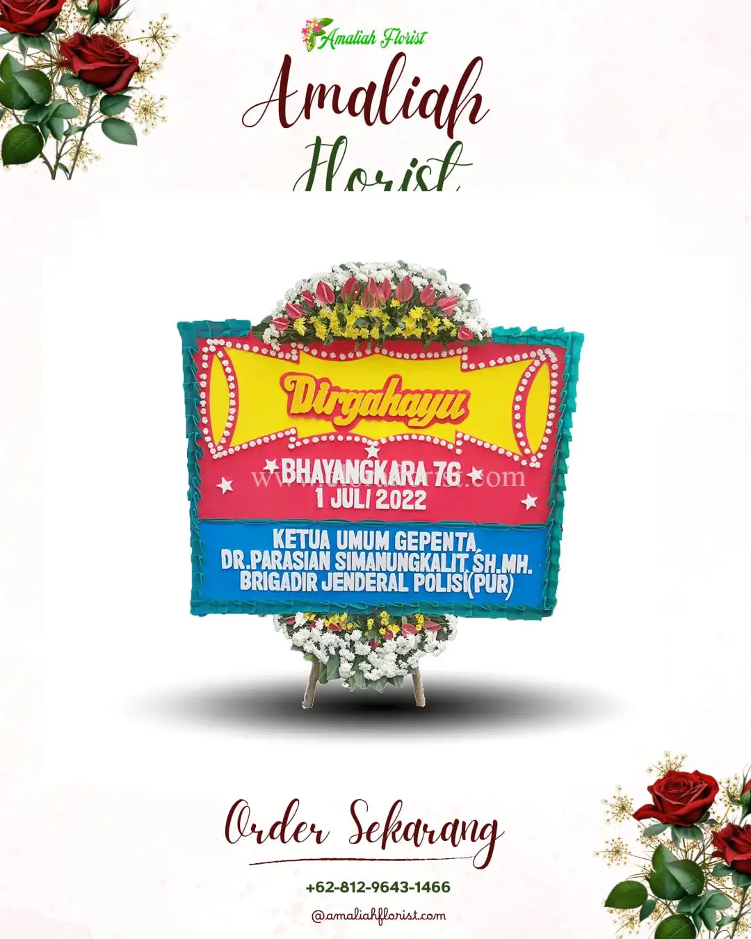 Papan Bunga HUT Ulang Tahun Kedungpedaringan